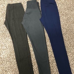 Sweatpants, leggings.